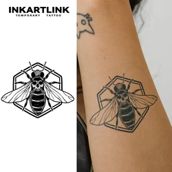 Bee temporary tattoo sticker, waterproof magic tattoo, lasts to 15 days fake tattoo, semi permanent tattoo