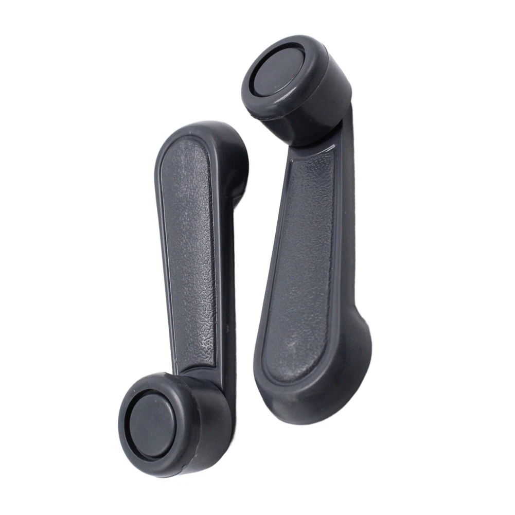 2 Gray Window Crank Handles for Nissan Cars 240SX 720 D21 Pickup Frontier Pathfinder Xterra Years 1985 to 2004
