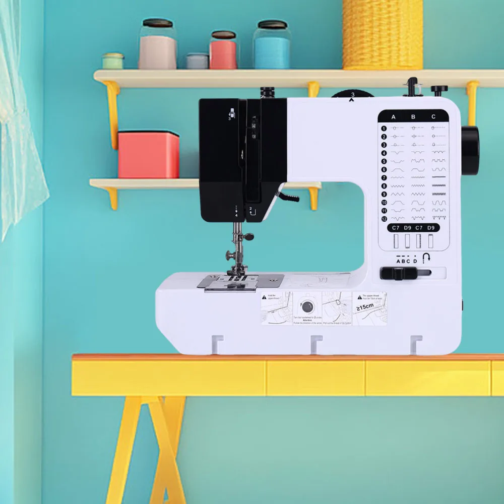 

Портативная швейная машина для начинающих, небольшой домашний электрический ремонт, 38, сменная прижимная педаль, дополнительный стол