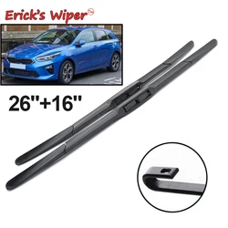 Erick's Wiper LHD Front Hybrid Wiper Blades For KIA Ceed Cee'd CD 2018 - 2023 Windshield Windscreen Window Rain Brushes 26