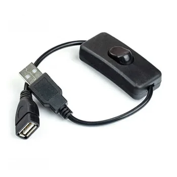 Przedłużacz przełącznika USB obsługujący transmisję danych i zasilacz z włącznikiem/wyłącznikiem zasilania do taśm LED, urządzeń USB