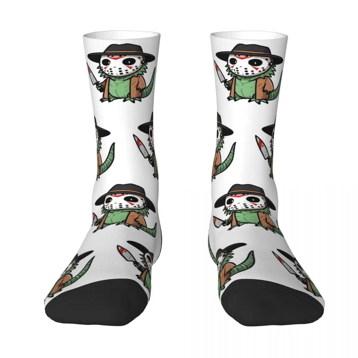 Jason Voorhees Iguana Men Women Socks Windproof Novelty Spring Summer Autumn Winter Stockings Gift