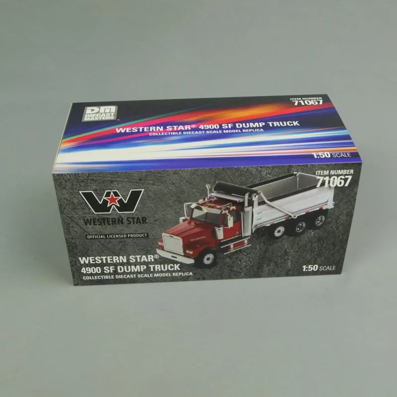 Diecast 1:50 Scale Western Star 4900 Unloading Truck Transport Model 71067 Collection Souvenir Display