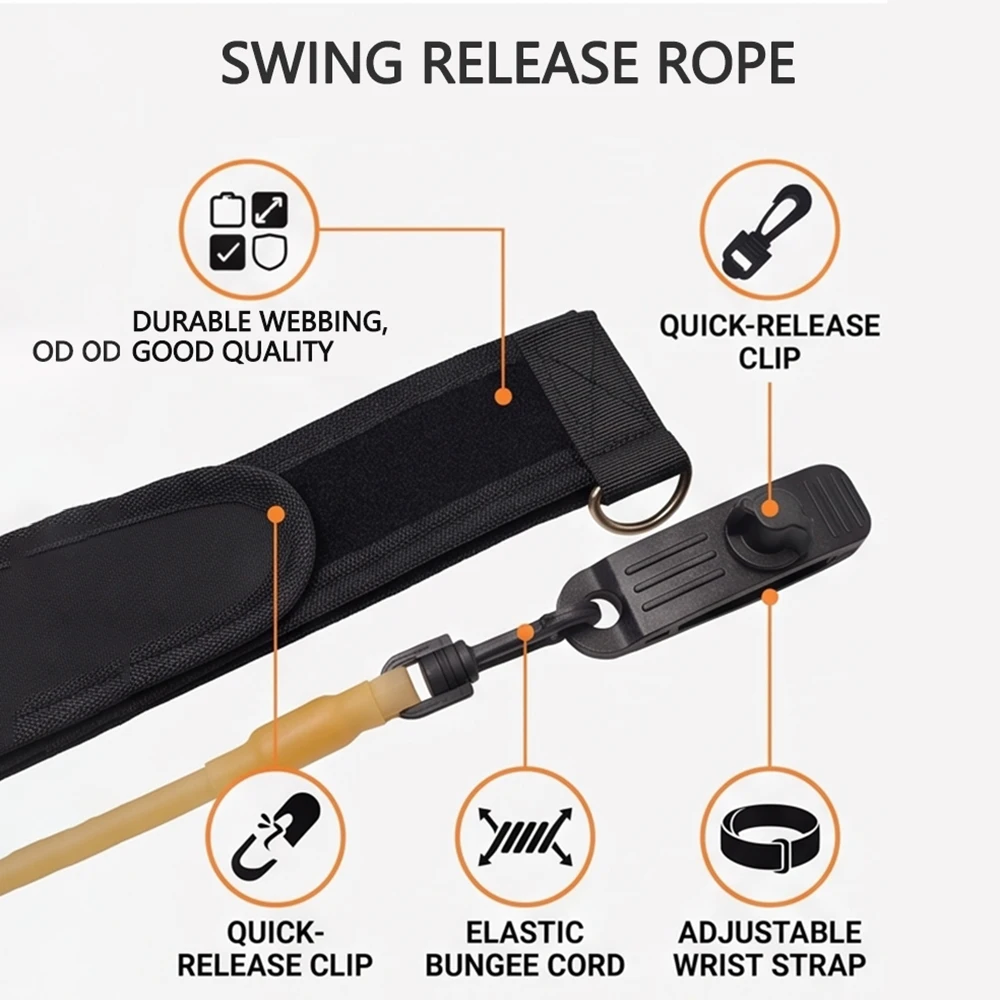 Golf-Schwung-Trainingsband: Elastisches Golf-Schwungtrainer-Band zur Verbesserung der Schwungtechnik und Korrektur der Golfschlägerhaltung – Detail 1