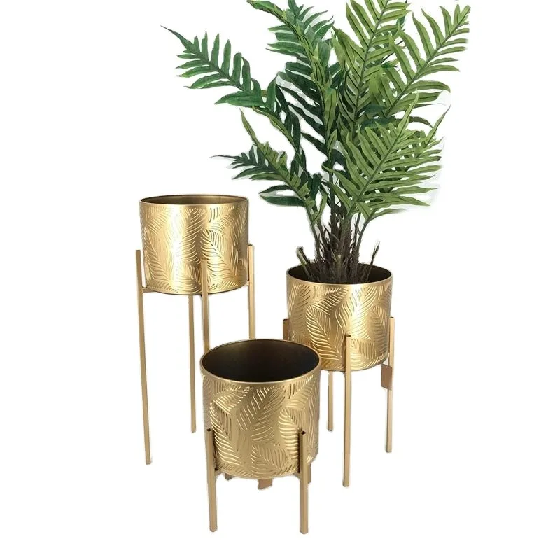 Retro Old Craft Metal Flower Vase Gray Green for Potted Flower Arrangement Floor Usage Enhances Living Room Home Decorations