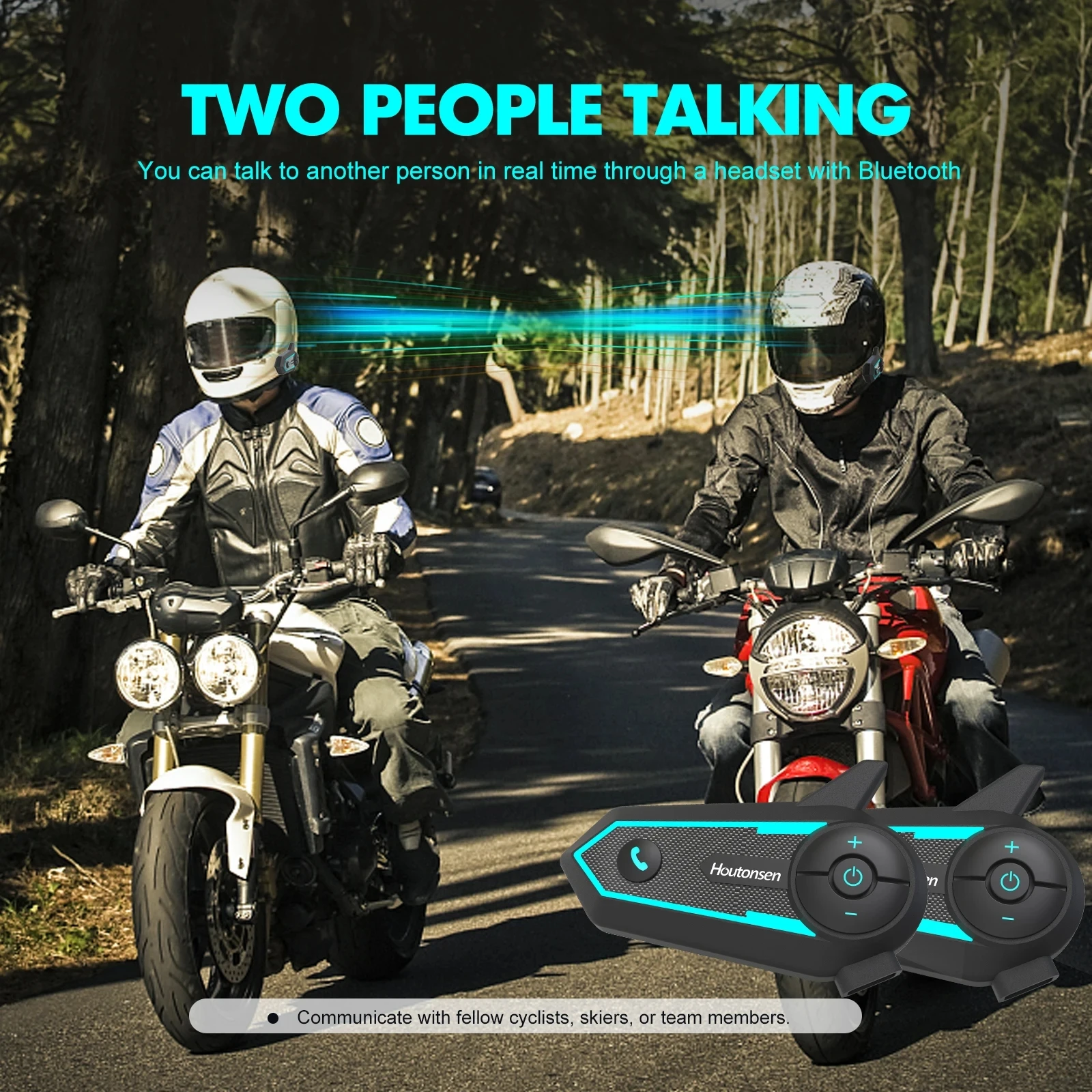 Houtonsen S6: Walkie-talkie Bl - Motorcycle Intercom With Fm Radio avaliação e preço