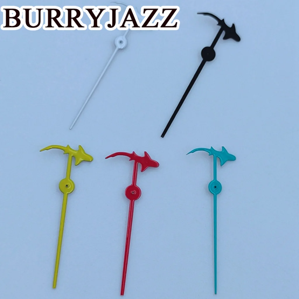 Burryjazz-Único segundo mãos, preto, azul, branco, vermelho, amarelo, segundo, NH35, NH36, NH38, 7S26, 7S36, 4R35, 4R36