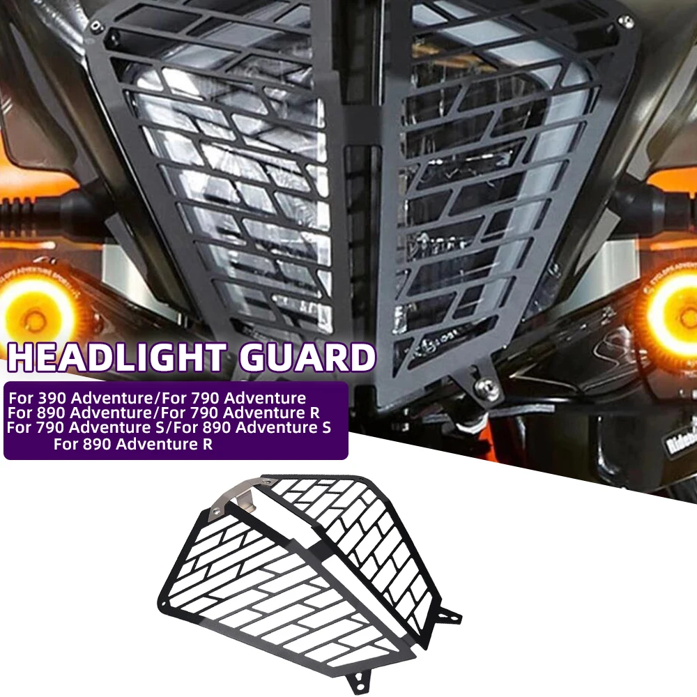 

Аксессуары для мотоциклов, прозрачная защита для фар, решетка, защитная крышка для 390 790 890 Adventure R S 2020 2021