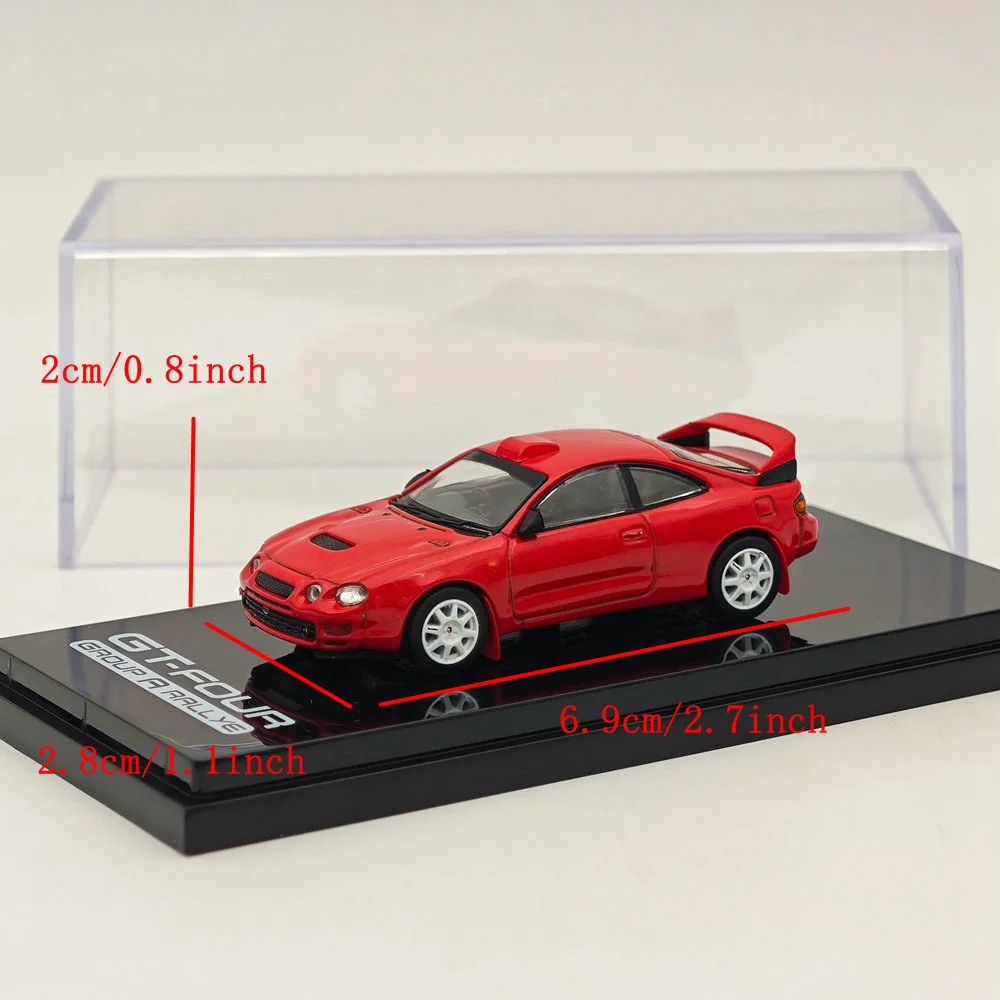 Hobby Japan 1/64 For CELICA GT-FOUR WRC Edition ST205 Customized 8 Spokes Wheel HJ641064CR SUPER RED Ⅳ Diecast Models Car Toys