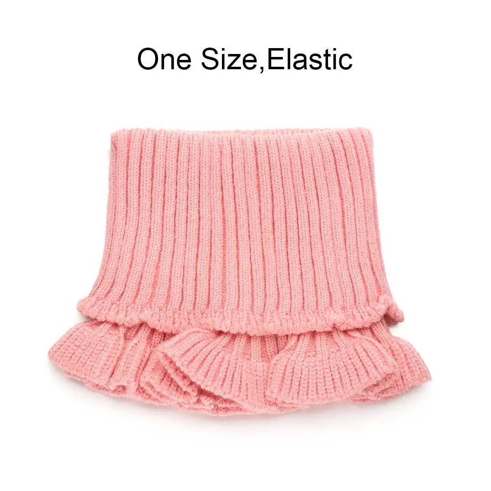 أزياء دافئة محبوك وهمية طوق يندبروف انفصال الرقبة أدفأ مع آذان خشبية الشتاء الياقة المدورة الرجال النساء