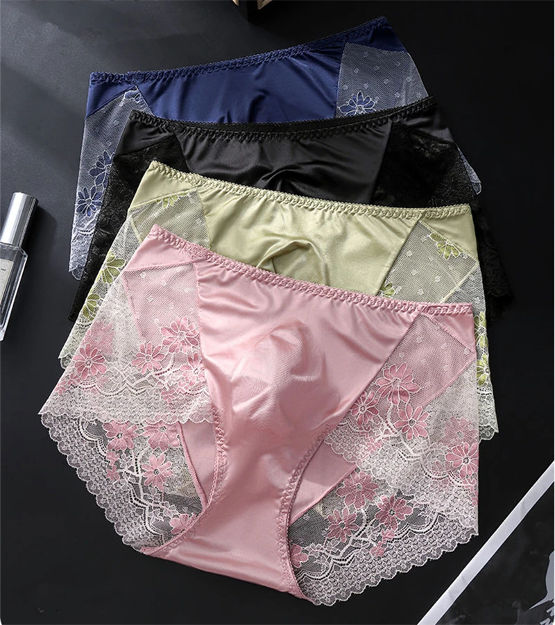 Neue Herrenunterwäsche, leichte Luxusunterwäsche für Erwachsene ab 18 Jahren, Übergröße, Satin, Spitze, 3D-Tasche, Calzoncillos Hombre Sexys Shopping Tøy – Detail 2
