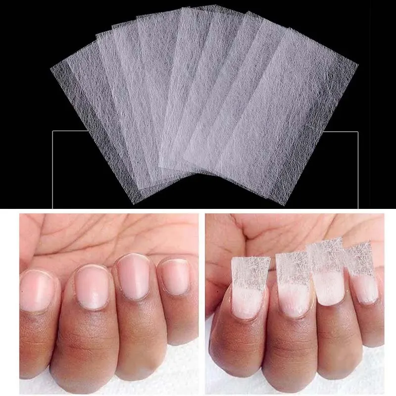 Nagelverlängerungsfasern Fiberglas-Nagelwickel Vliesstoff-Faser Gel-Nagelpflegewerkzeuge Frauen DIY Nagelkunst Verlängerungszubehör – Detail 5