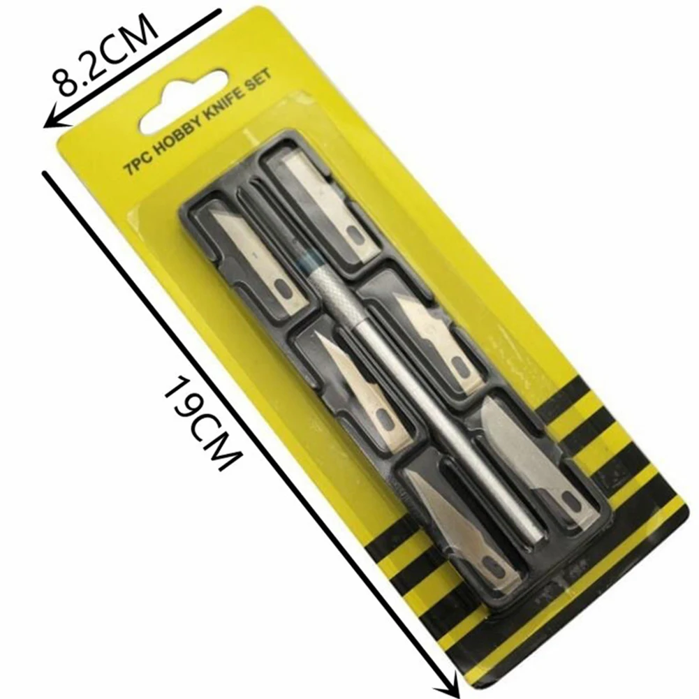 Soddisfacente esperienza di intaglio progetti creativi taglierina per incisione Set di taglierina per incisione da 7 pezzi Set completo di Design compatto