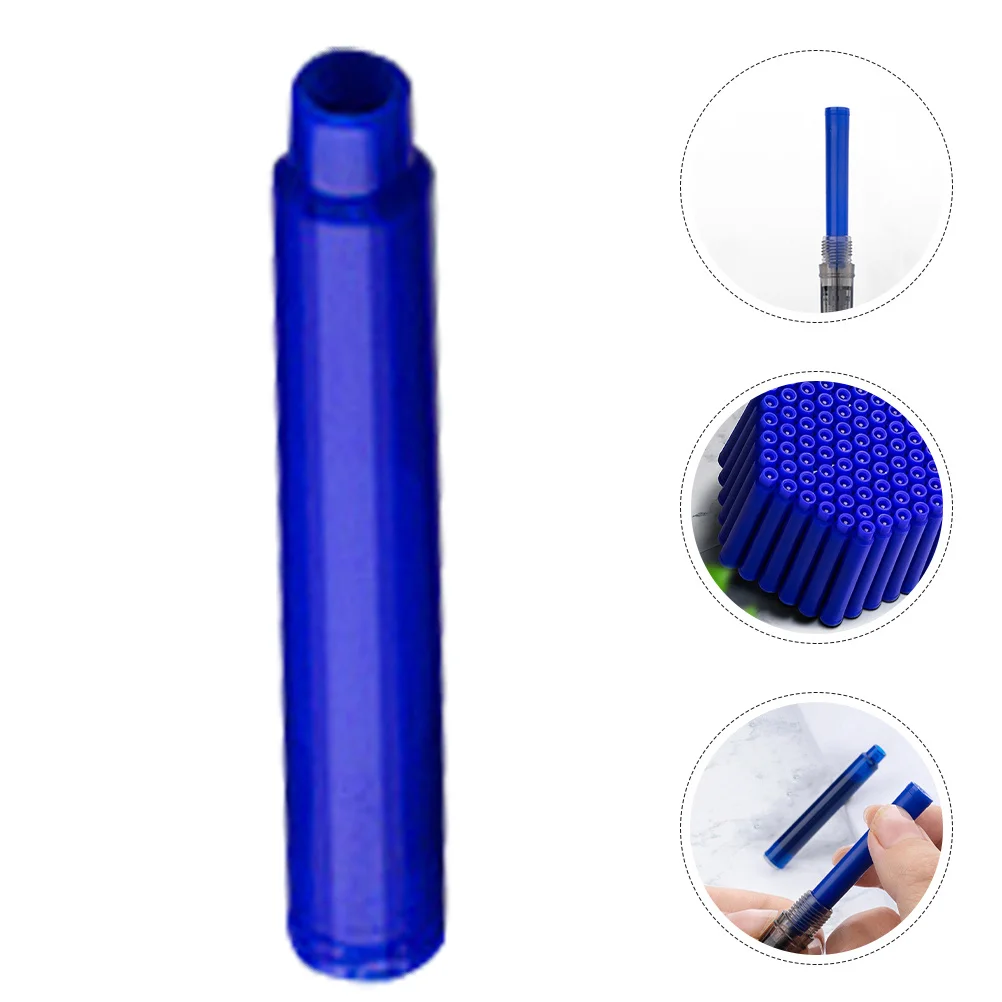 

100Pcs Fountain Pen Ink Refills Replaceable 3.4mm Quick Dry Eraseable for Writing Notes Office Supplies Stationery Accessories