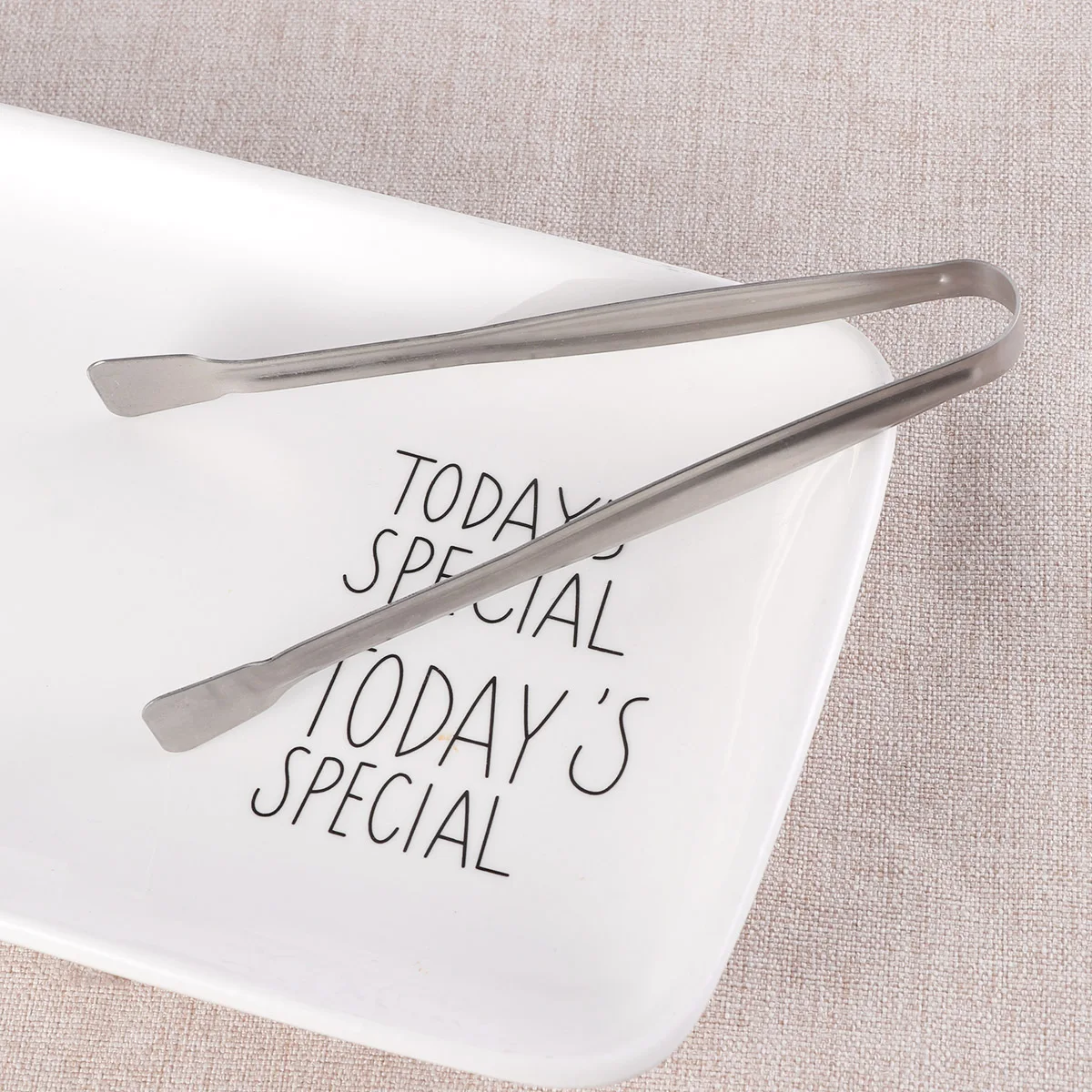 4-teilige Lebensmittelzange aus Edelstahl, Servierzange, Greifzange, Gold-Eiszange, Silber, Kekszange