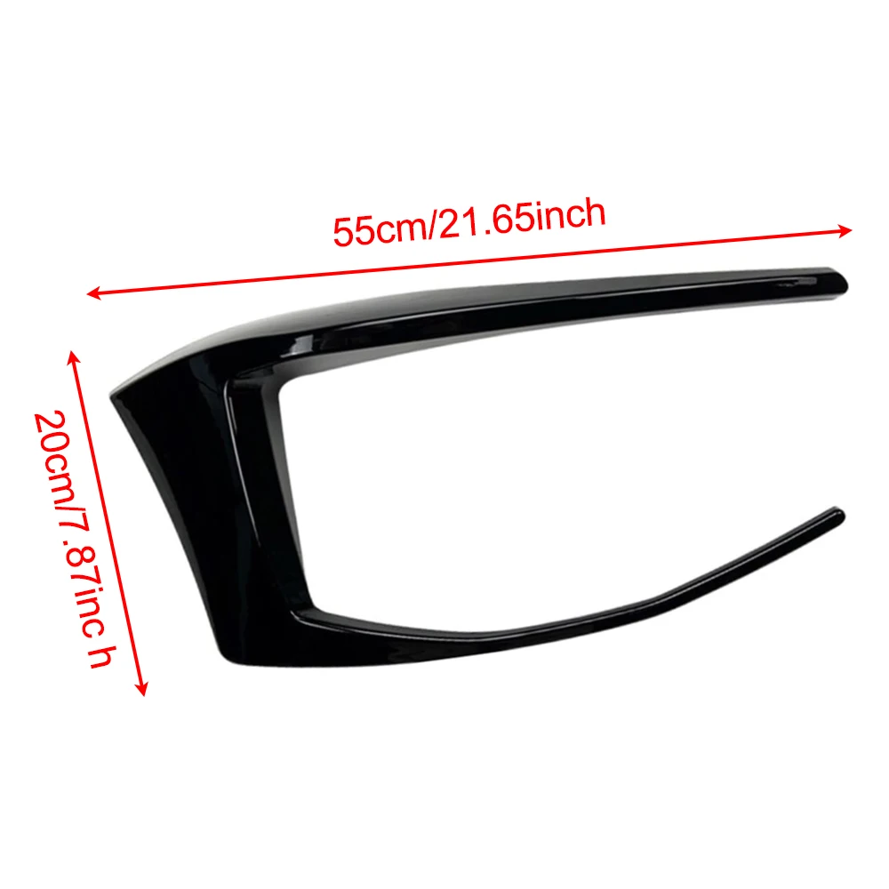 2pcs Rear Bumper Spoiler Air Vent Side Trim Cover Bright Black for VW Golf 7 MK7 GTD 2012-2015