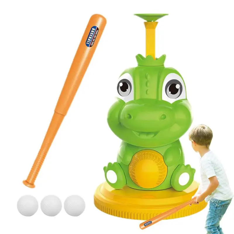 Kids Baseball Tee Toys Funny Toddler Sports Toys Baseball Pitching Machine Multipurpose Batting Practice Toys Baseball Training