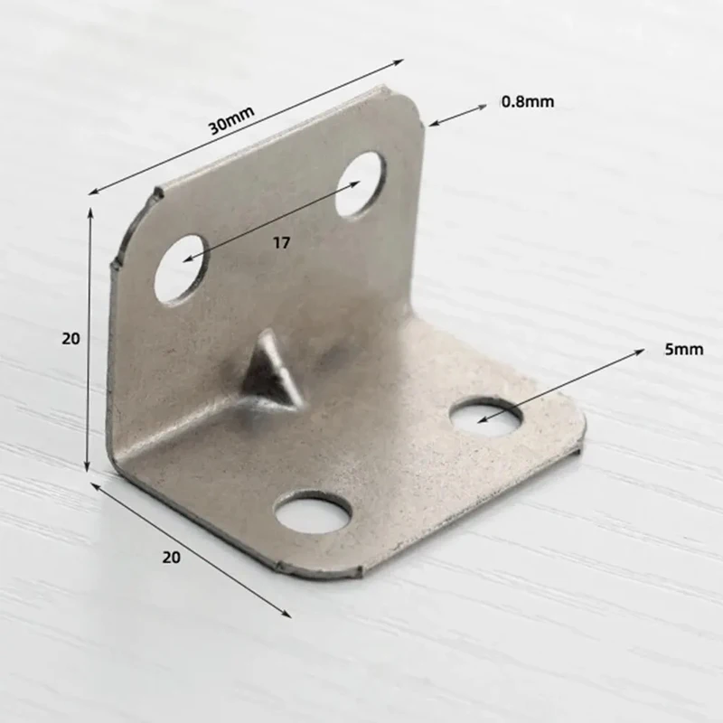10/20 個 L 字型コーナーブラケットコーナーブレース引き出し棚壁ブラケット固定直角コーナーブレース家具ハードウェア