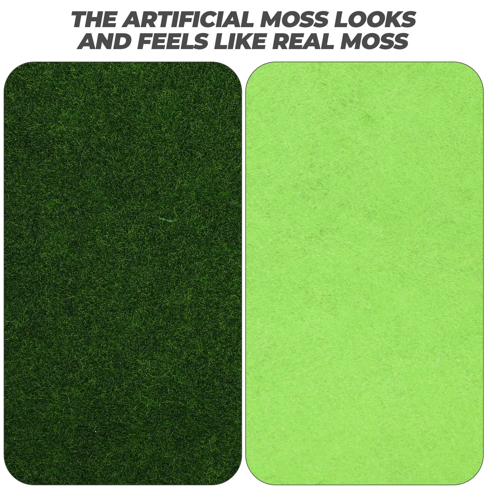 

1 Sheet Artificial Moss Mat Fake Grass Turf For Landscaping Decor Diy Simulation Green Turf Panel Lifelike Grass Mat