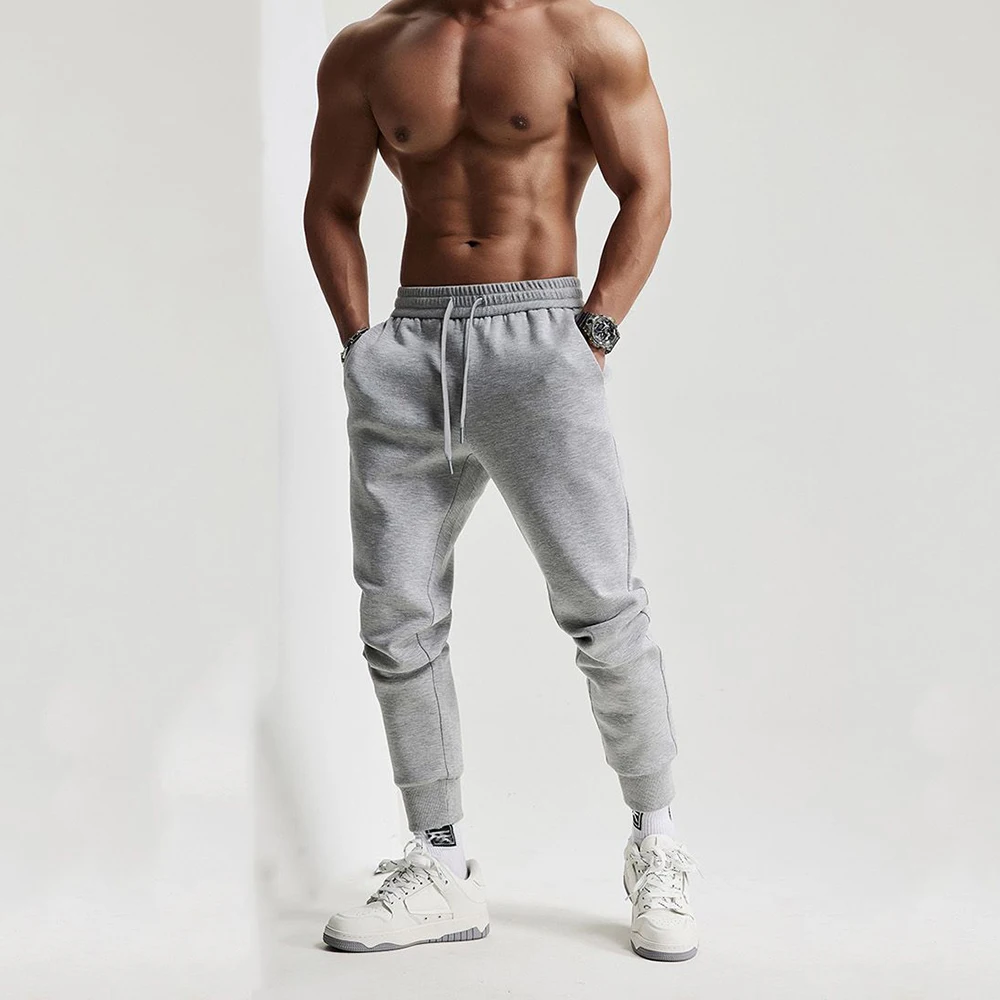 Sweatpants Men's Invisible Open Crotch Outdoor Sex Fitness Casual Running Pants Threaded Solid Color Exoticism Training Pants