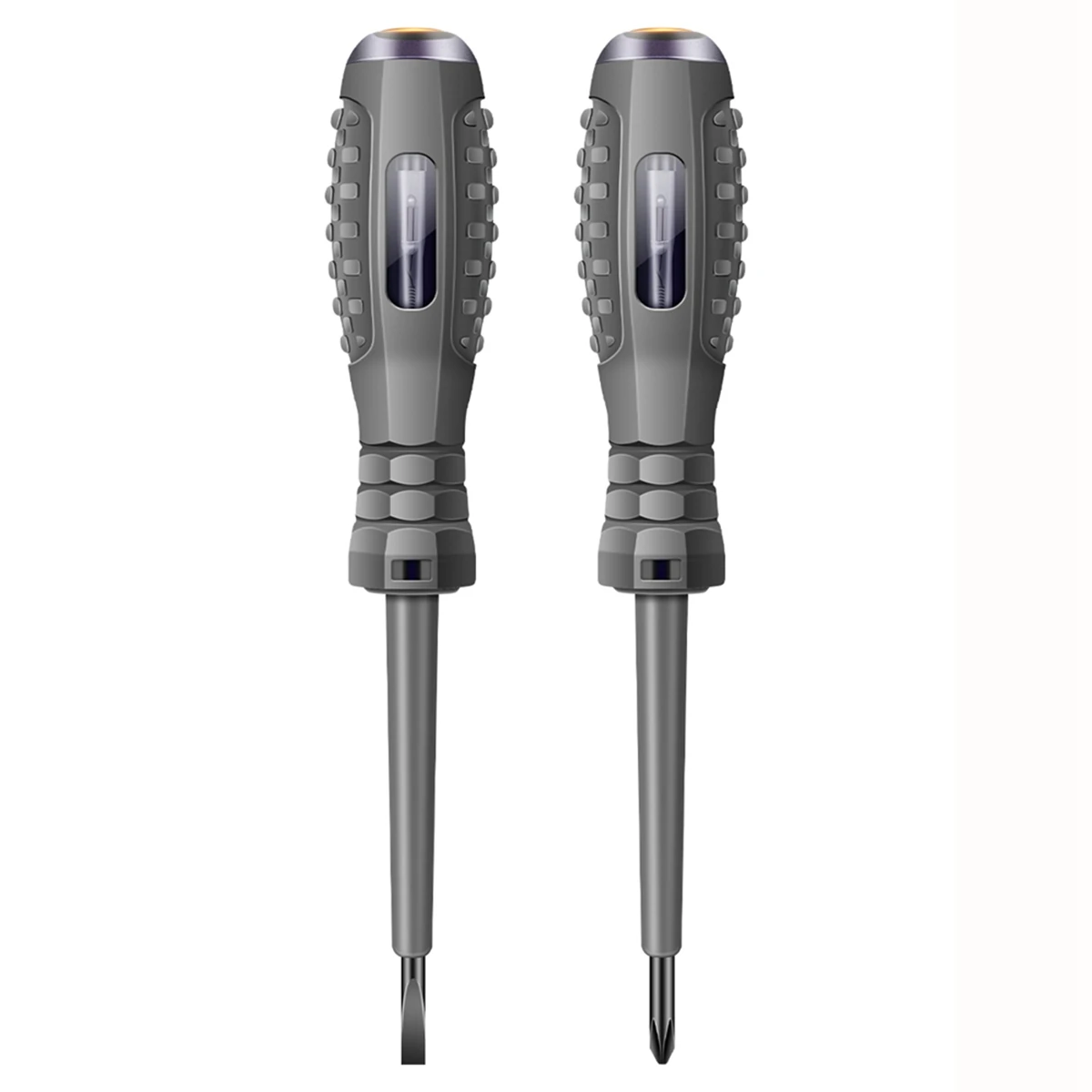 2 قطعة جهاز قياس الجهد الكهربائي الرقمي القلم التيار المتناوب عدم الاتصال التعريفي اختبار قلم رصاص الفولتميتر كاشف الطاقة مفك كهربائي