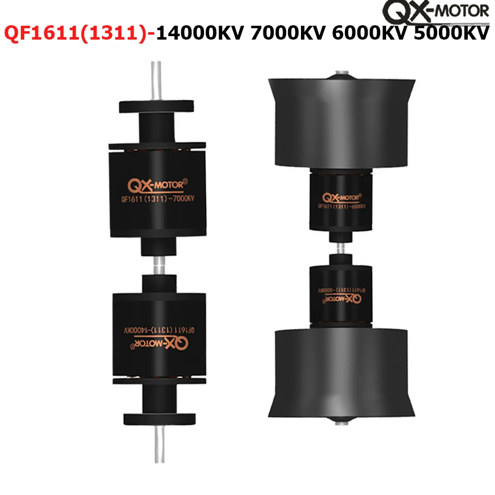 QX-Motor QF1611 14000KV 7000KV 6000KV 5000KV 30mm 6 Blades Ducted Fan EDF Brushless Motor For DIY RC Airplanes Model Parts