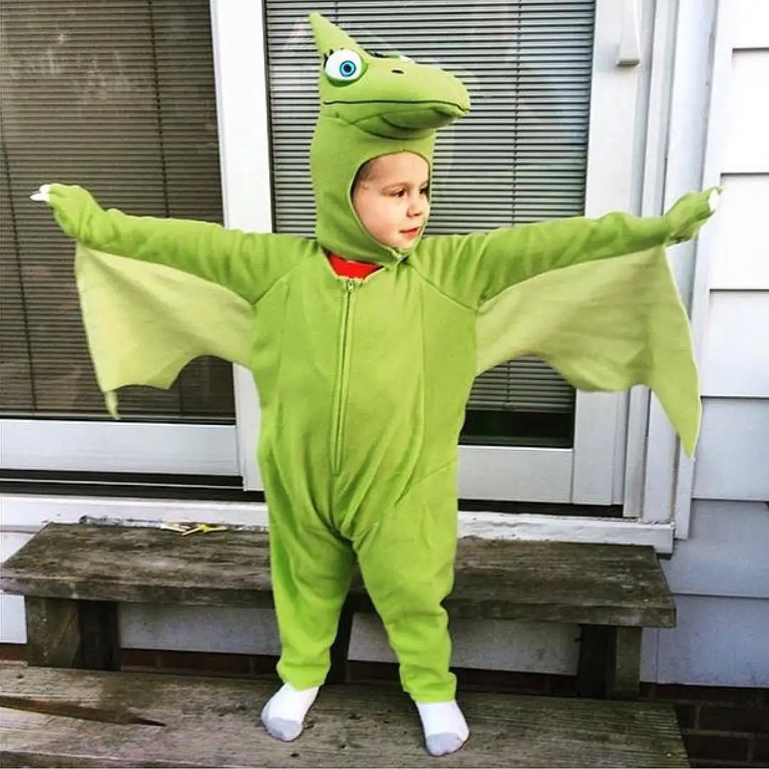 2022 New Animal Dinosaur Costume For Kids Dragon Jumpsuit Costume Pterosaur Game Clothing Halloween Cosplay Performance Clothes