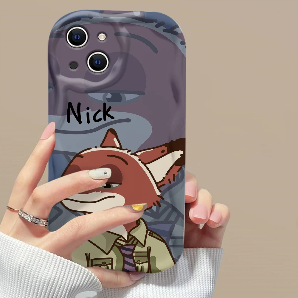 Disneys Zootopia Couples 3D Wave Case For Samsung A73 A72 A71 A55 A54 A53 A35 A34 A33 A25 A24 A23 A15 A14 A13 A05 A04 A03 4G 5G