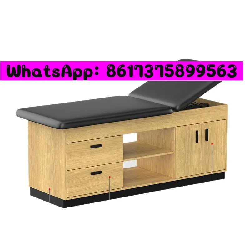 

Hema clinic3 деревянная диагностическая кровать для экзаменации, больничная диагностика, физиотерапевтическая кровать, регулировка спинки с шкафом, оптовая продажа