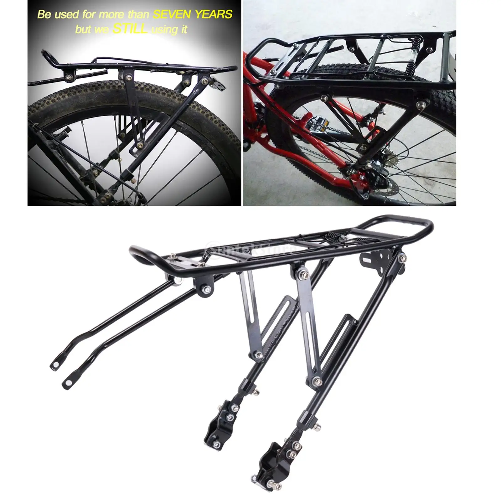 Bicycle Luggage Carrier Cargo Rear Rack Shelf Cycling Bag Stand Holder Mount Bike Panniers Rack Cycling Accessories Equipment