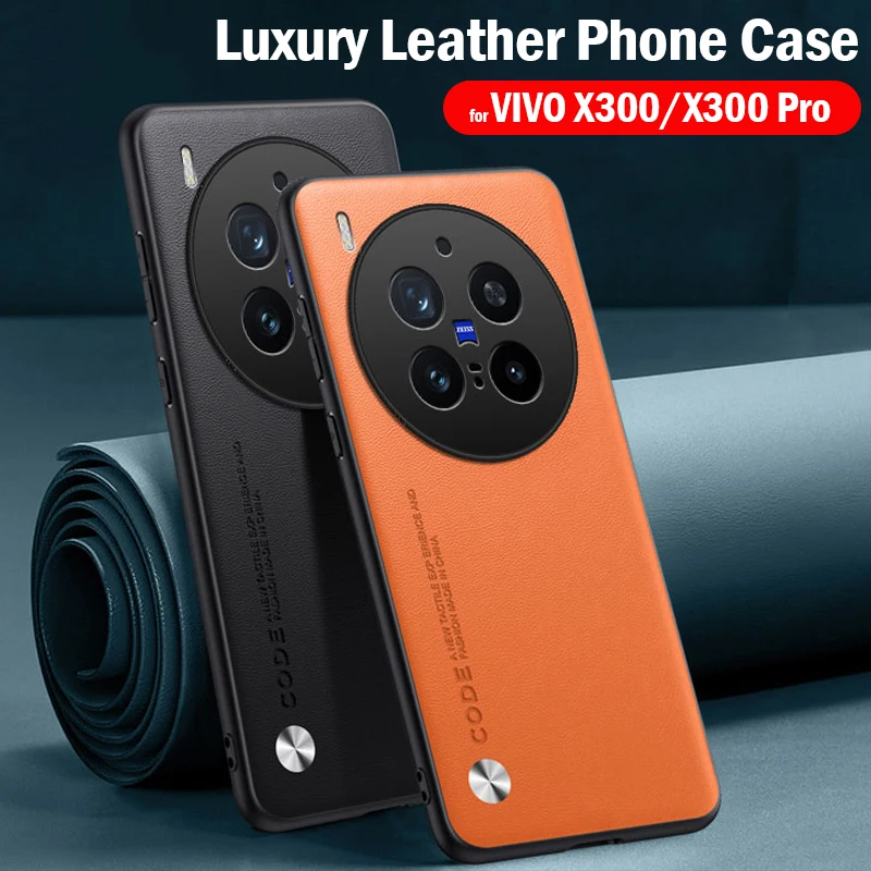 Leder Funda für VIVO X300 Pro Fall für VIVO X300 Abdeckung Mode Faser Textur PU-Leder Schutz Stoßfest Telefon capa