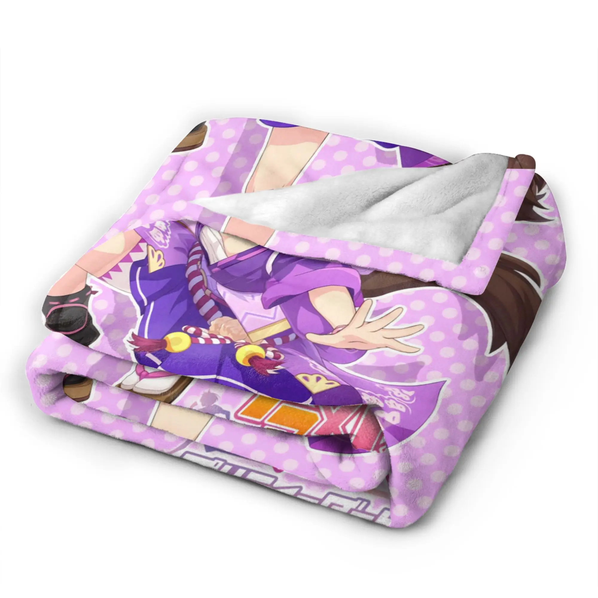 Inari One UmaMusume جميلة ديربي البطانيات الناعمة الاطفال أفخم الفراش يلقي الرسم غرفة نوم الفانيلا المفرش أريكة غطاء سرير