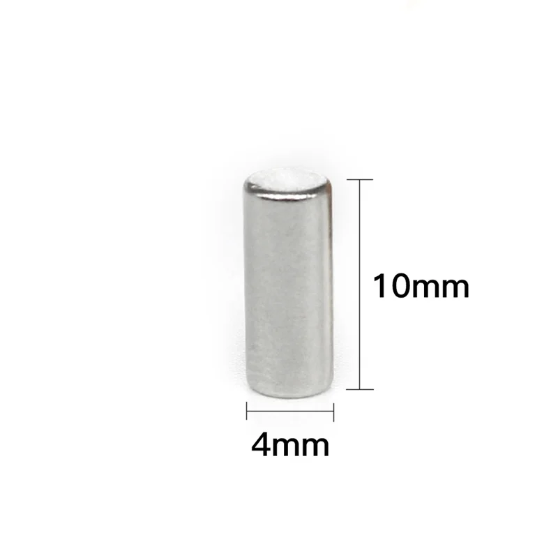 20~500PCS 4x10mm Round Rare Earth Magnets  Strong  N35 4mm x 10mm Mini Small Fridge Neodymium Magnet Disc 4*10mm