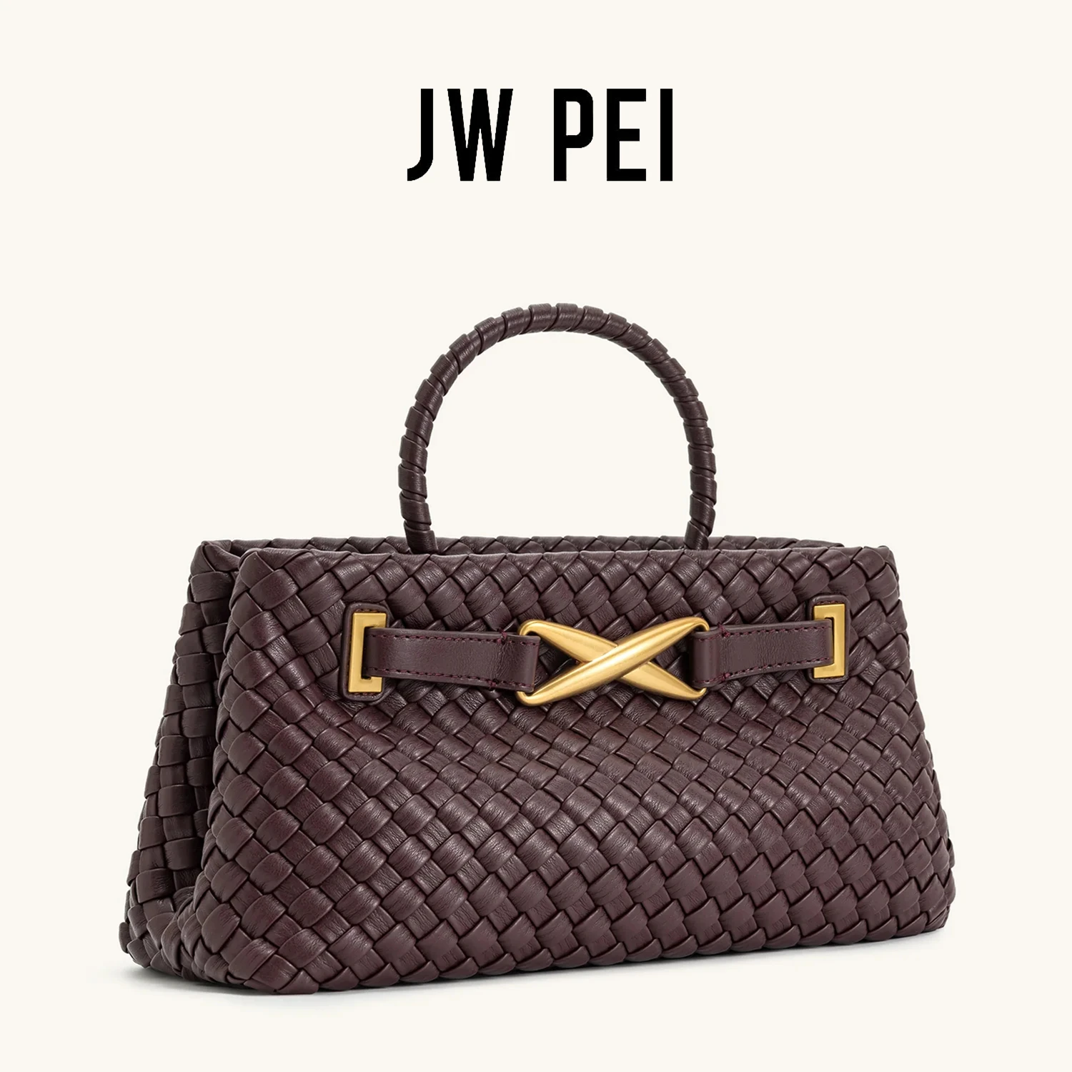 

JW PEI 2025 New Spacious Commuting Tote Bag for Women - Large PU Leather Shoulder Crossbody Handbag, French Designer Style