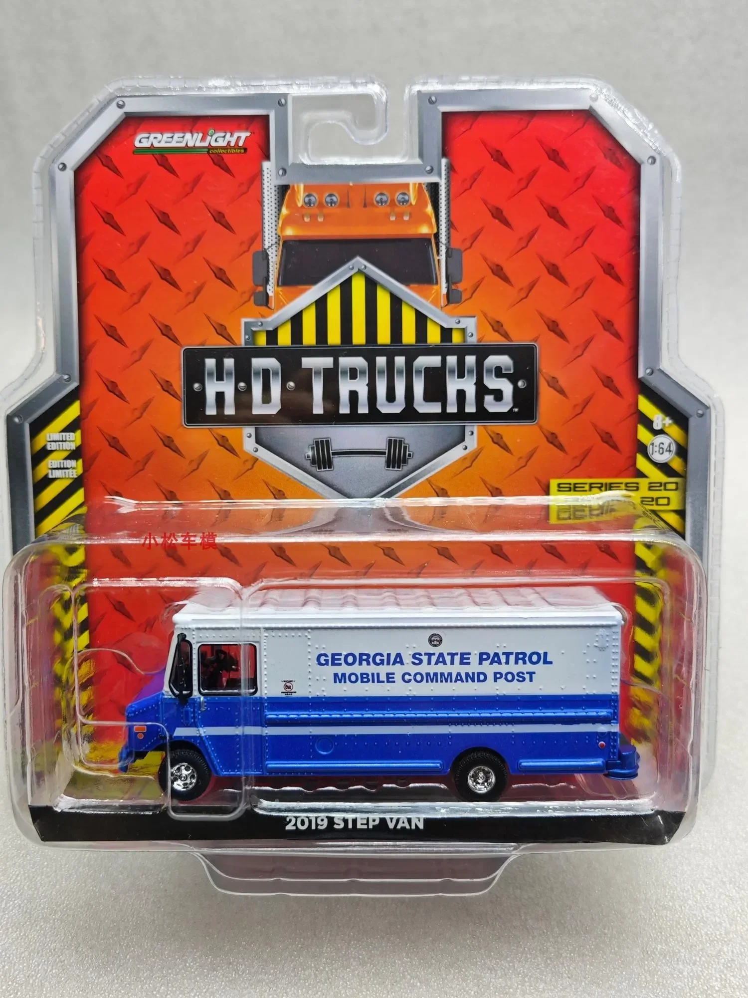 

GreenLight 1:64 2019 Step Van — штат Джорджия, Джордж Патруль, командная модель автомобиля, игрушки, коллекция подарков