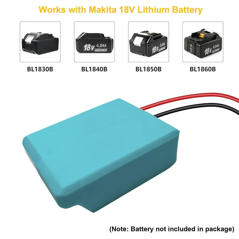 Адаптер для силовых колес Makita, батарея 18 в с проводным разъемом, совместима с самоходным автомобилем Peg-Perego, провод 12awg с предохранителем 40 А