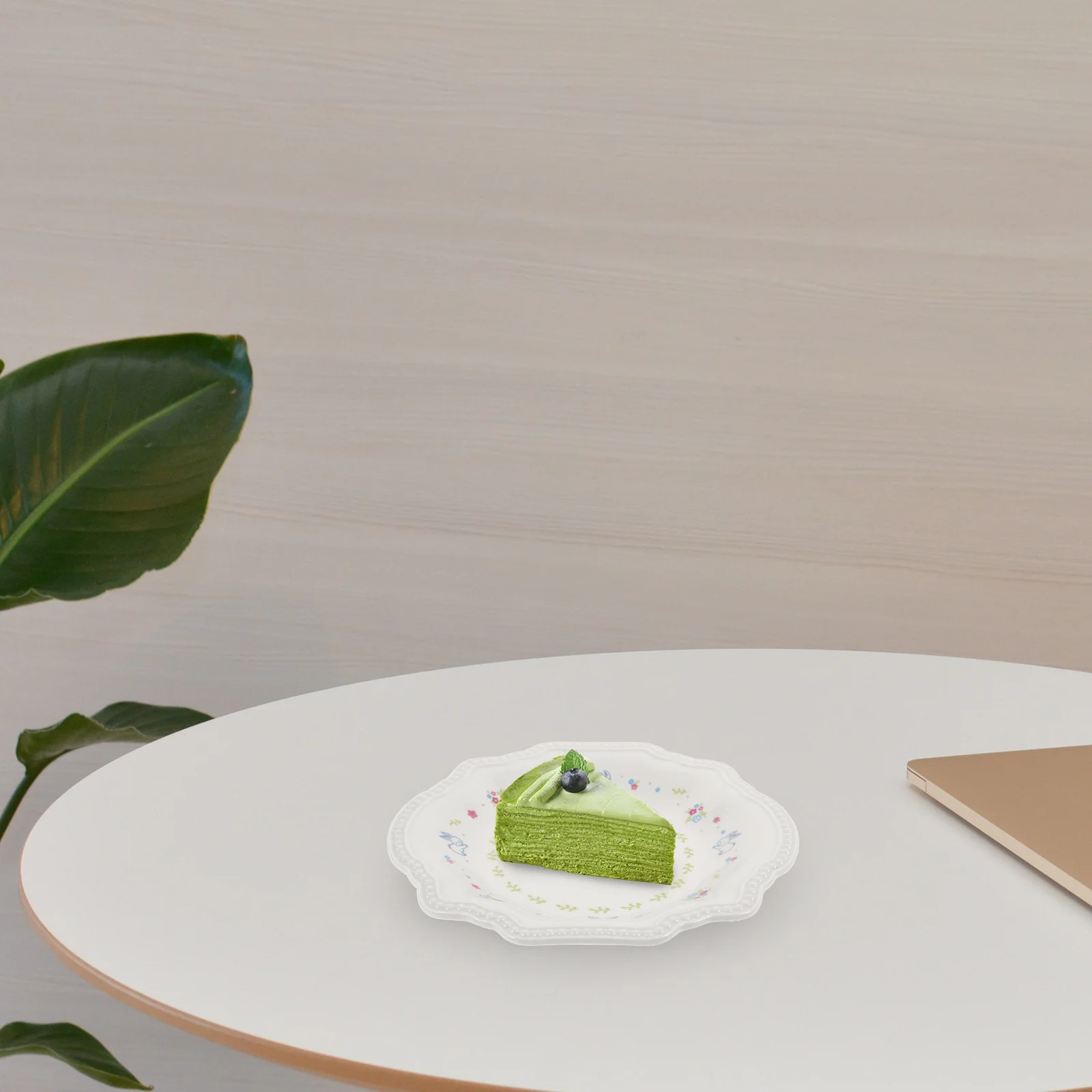 

Bunny Pattern Porcelain Plate Creative Easter Dinner Plate Multi-Use Food Serving Dessert Tray Ceramic Breakfast Plates