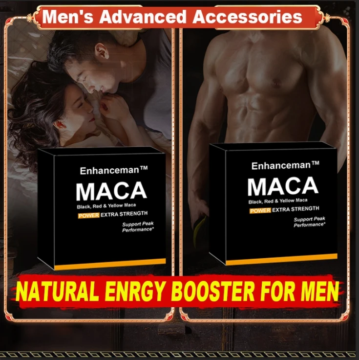 Cuidado de la salud para ser más potente Maca artículos energía para hombre en energía nocturna hombre maca enhance man