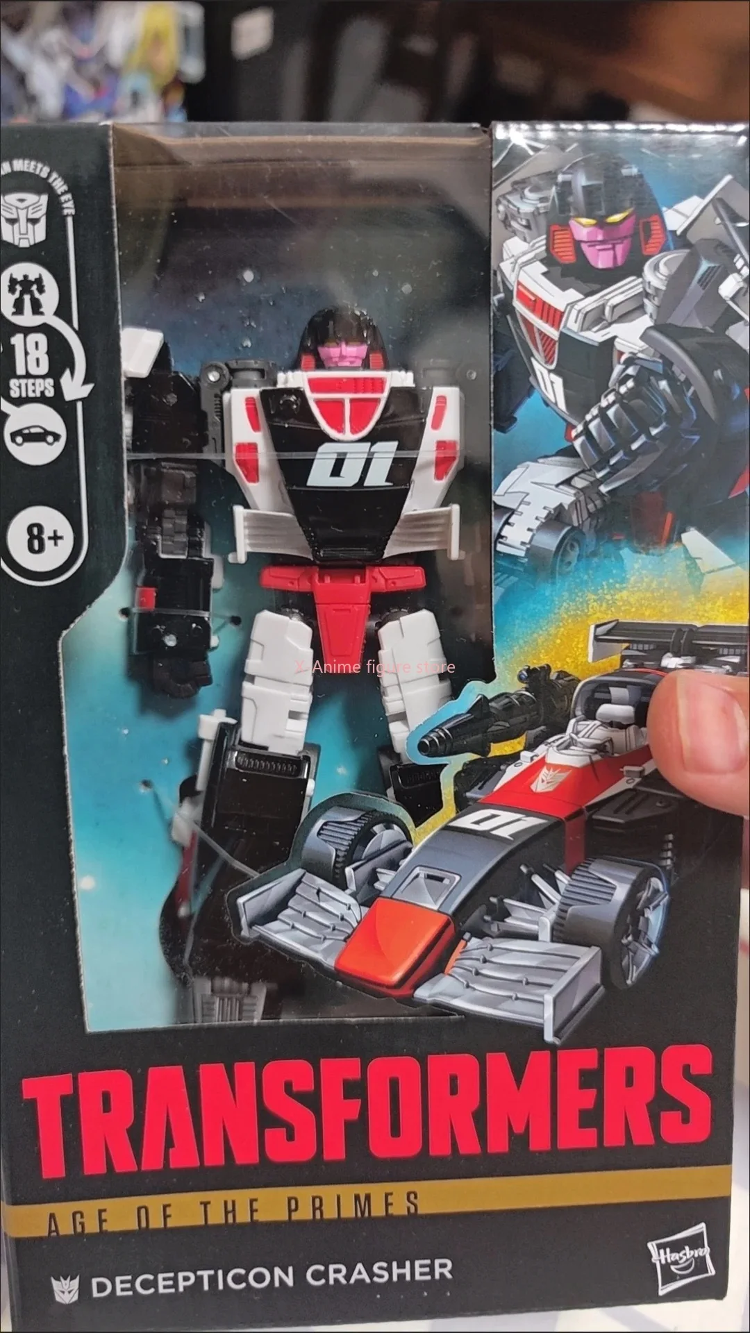 Nuovi Hasbro Transformers Giocattoli Classici Age of The Primes Deluxe Class Decepticon Crasher Action Figures Robot Hobby Regali