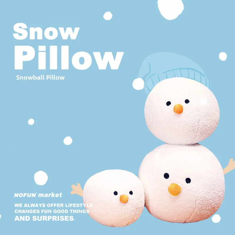 

Креативная милая подушка-снеговик в виде человека, подарок для девушки на день рождения, для офиса, на День святого Валентина, белая, мягкая плюшевая игрушка