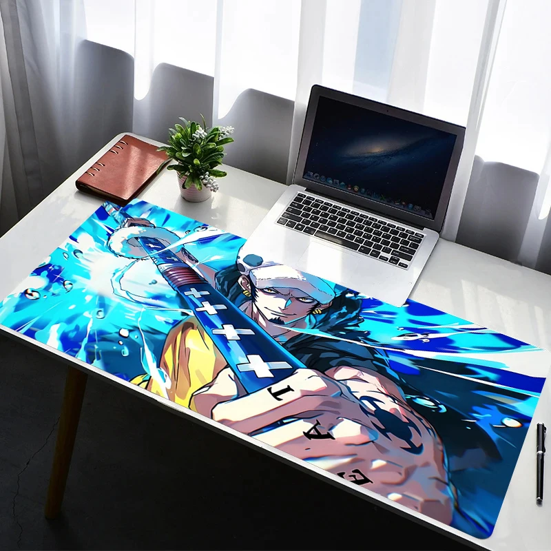 

Mouse Pad Laptop Non Slip Extended Desktop Mouse Mat PC Rubber Keyboard Pad One Piece Trafalgar Law Gaming Accessories Mousepad