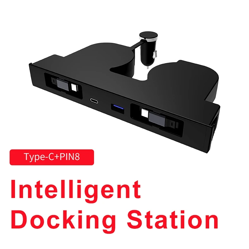 

Быстрое зарядное устройство USB-шунтирующий концентратор Интеллектуальная док-станция Pin8 + Type-C для Tesla Model Y Juniper 2025 Model 3 Highland 2023-2025