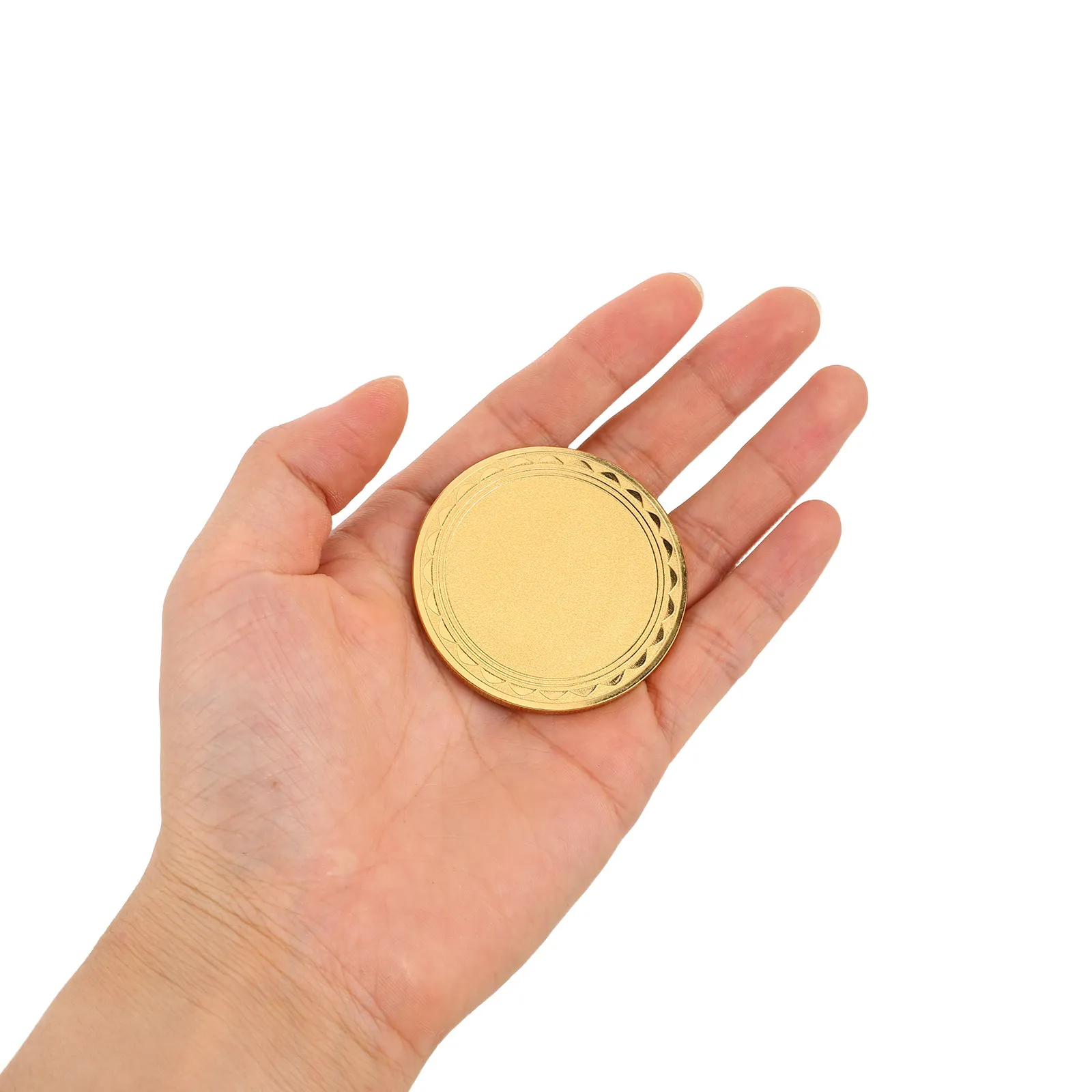 

4Pcs Blank Metal Coins Laser Engravable Blanks with Sanded Surface High Contrast Engraving for Commemorative Tokens Engraving