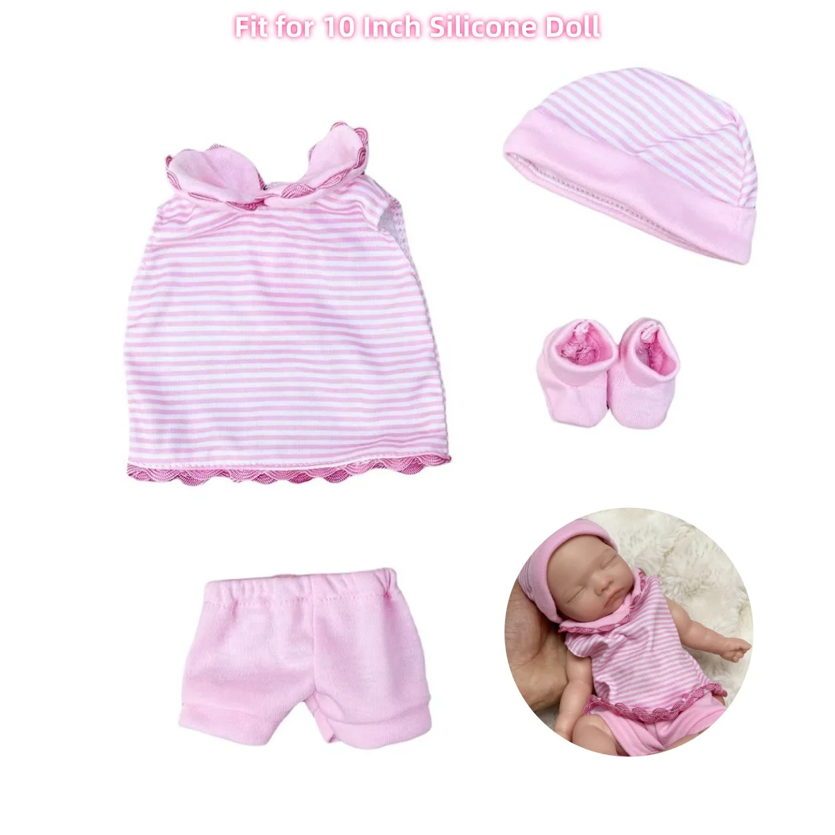 4 セット ファッション人形服アクセサリー 10 インチと 13 インチのシリコン人形用 素敵なスタイルでよくフィットする人形の衣装