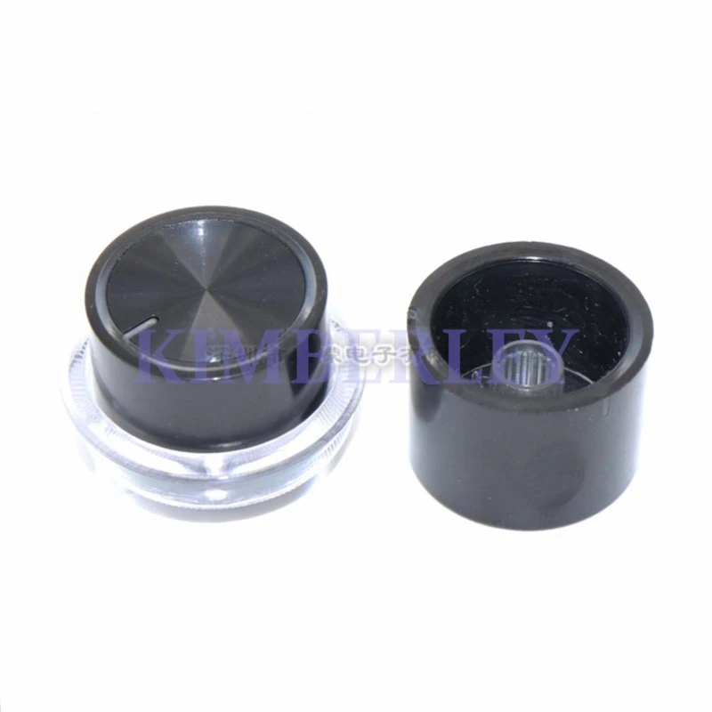 2 Piece 25MM Straight Knob Cap Potentiometer Knob Cap Volume Knob Cap Switch Cap Lamp Cup two-piece Set