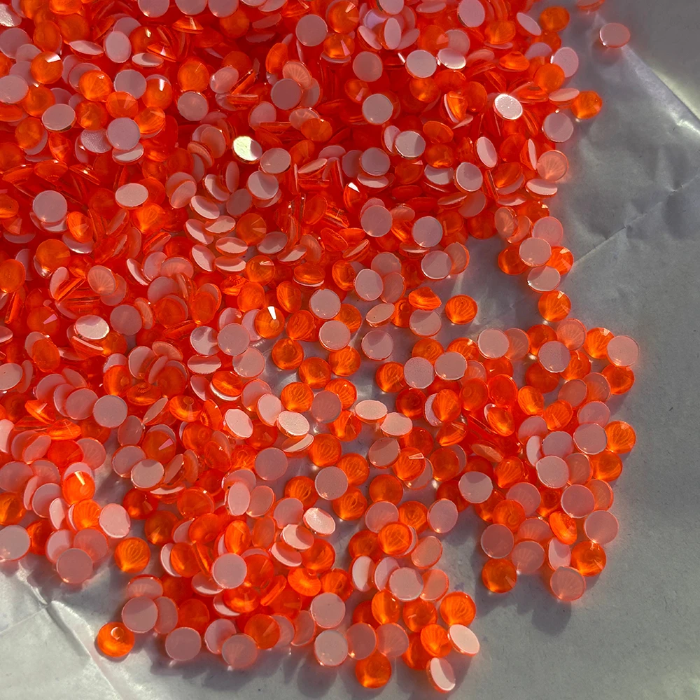 PUBRILEX Kristall-Neon-Strasssteine aus Glas, nicht heißklebend, flache Rückseite, fluoreszierende Strasssteine, DIY-Ornamente, Dekorationssteine für Kleidung – Detail 14