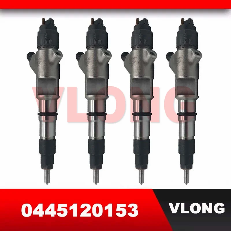 

4PCS New Common Rail Injector Assembly Spare Parts Fuel Spray Nozzle For Russian KamAZ 201149061 4510411120349080 0445120153