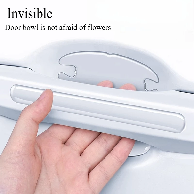 

Дверная ручка автомобиля, устойчивая к царапинам наклейка, автомобильная ручка, противоударная полоса, дверная чаша, защитная наклейка, прозрачная защита от царапин