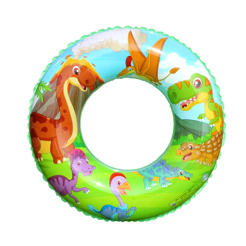 Swimming Ring Toy Inflatable Dinosaur Swimming Ring Thickened PVC Summer Beach Float Toy Swimming Circle Pool Floats for Adults