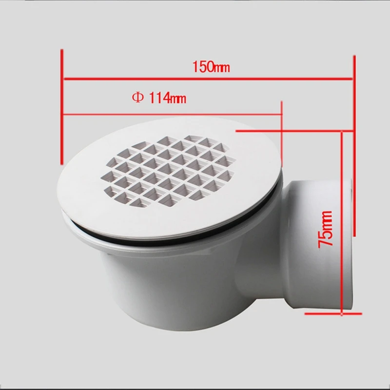 Shower Base Drainage Stainless Steel Floor Drain Shower Drainage Floor Drain Assembly Hair Side Outlet Drain